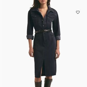 Favorite Daughter Dark Denim Midi Dress